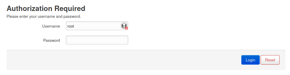 OpenWRT Login