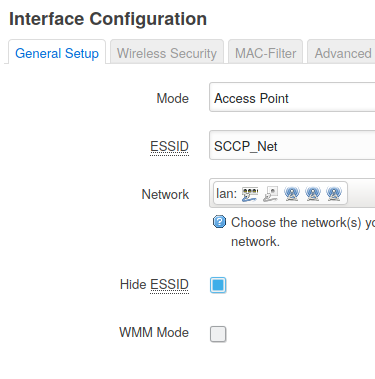 OpenWRT Interface Configuration