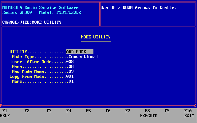 GP300 Mode Utility