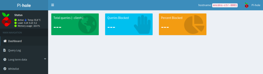 Pi-hole broken dashboard