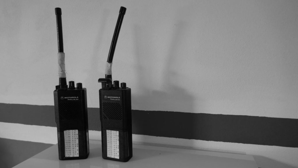 Two GP300 radios